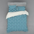 thumbnail image 2 of Ambesonne Retro Bedding Set 3 Pcs, Ikat Style Pattern, Twin XL, Blue Taupe White, 2 of 3