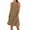 Khaki#1, variant on Summer Dresses for Women Casual Sleeveless Tank Sundresses Knee-High Crew Neck Linen Loose Fitting Dress with Pockets Fashion Beach Vacation Clothes