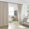 thumbnail image 2 of Warm Home Designs 2 of 108" (Width) X 108" (Length) Wall to Wall Ivory Embossed Room Divider Curtains with 2 Tie-Backs. EV WALL 108 IVORY, 2 of 4