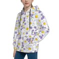 thumbnail image 2 of Rocae Daisies Flowers for Hoodie for Boys Sweatshirts for Teen Girls Youth Hoodie-Large, 2 of 6