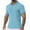 Light Blue, variant on Njagoc3 Mens Multi - Color V - Neck Short - Sleeve T - Shirt, Regular Fit, Soft Fabric, Summer Casual & Daily, Stylish Top