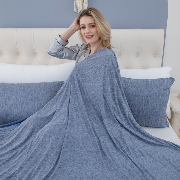 Lightweight Cooling Blanket for Summer Extra Large Cool Blankets for Hot Sleepers, Breathable