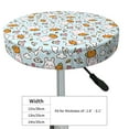 thumbnail image 4 of Vsdgher Carrot Rabbit Print Stool Covers Round,Stretch Round Stool Covers Washable Stool Cushion Slipcover Elastic Chair Covers for 12-14 Inch Chair, 4 of 7