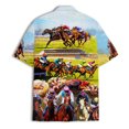 thumbnail image 3 of Funny Cowboy Horse Racing Hawaiian Shirt for Men Button Down Shirt Men Horse Gifts Men's Casual Button-down Shirts Mens TO1, 3 of 7