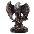 thumbnail image 2 of Eagle Sculpture, Eagle Statue Bronzed Paint Retro Style Resin  For Hallway, 2 of 8