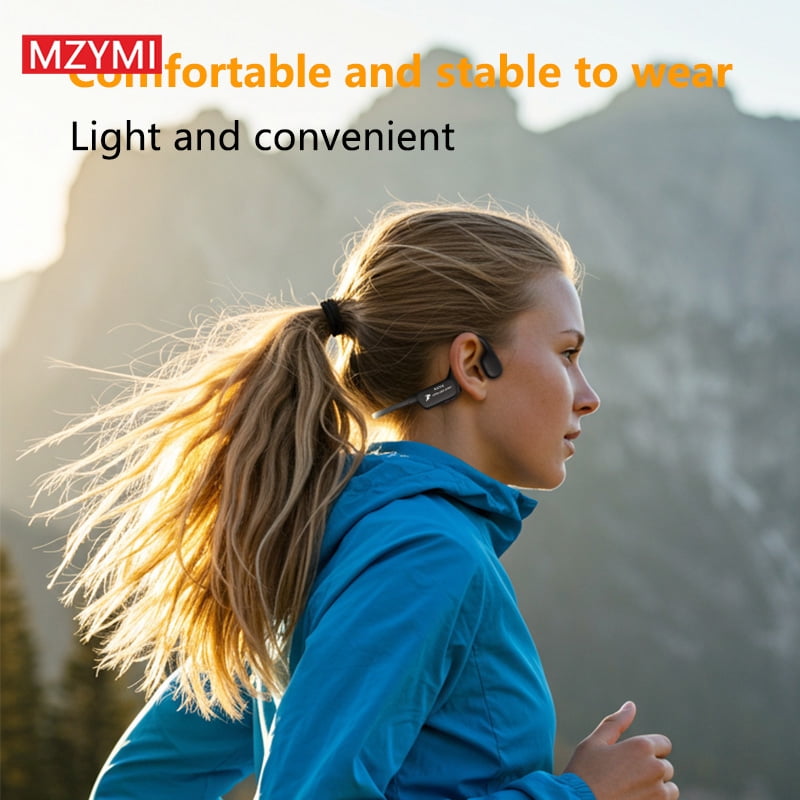 MZYMI Bone Conduction TWS Headset A28 Neckband Bluetooth Open Ear Headphone Sport Waterproof Music Earphone With Mic For Android iOS