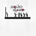 thumbnail image 2 of Women's Squid Game Stick Figure Red Light Green Light Graphic Tee White Large, 2 of 4
