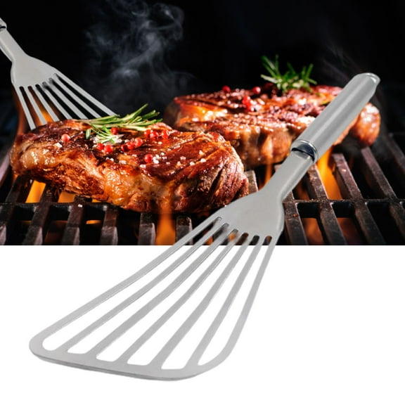 Fish Spatula Food Grade Rust-proof Stainless Steel Fish Turner Steak Turning Flipping Shovel for Home
