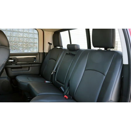 D1307 2011-2014 Dodge Ram 1500-3500 Crew Cab Rear 40/60 Split Seat Black Endura