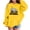 Yellow, variant on IWRICH Cute Hoodies for Girls Koala Print Hoodies Pullover Tops Long Sleeve Hooded Sweatshirts for Girls Yellow 90