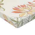 thumbnail image 2 of Ambesonne Dragonfly Fitted Sheet, Lotus Flower Field, Twin Size, Cream Peach Coral, 2 of 3