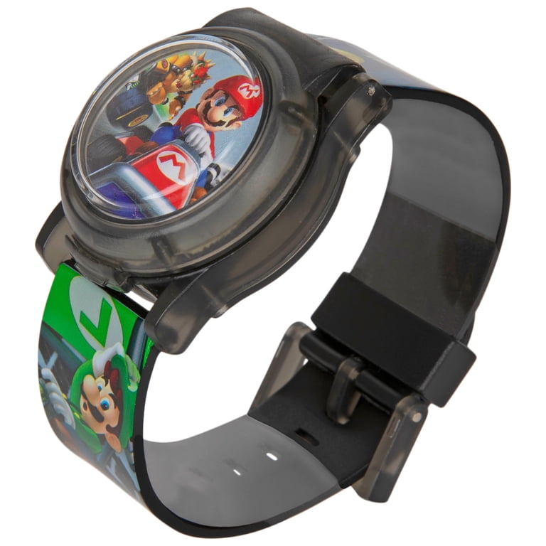 Nintendo Kids Super Mario Bros LCD Watch, Unisex, Mario and Luigi