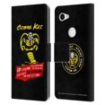 thumbnail image 1 of Head Case Designs Officially Licensed Cobra Kai Composed Art Be Strong Logo Leather Book Wallet Case Cover Compatible with Google Pixel 3a, 1 of 6