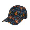 thumbnail image 1 of Balery Mexican Flower Gorra de béisbol de tamaño ajustable para correr, entrenar y actividades al aire libre. Gorra de papá para todas las estaciones., 1 of 6