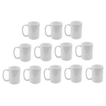 Set 12 pieces Blank Big Ceramic White Sublimation 15 ounces Coffee Mug Heat Press Thermal Transfer Sublimation Dye Coated Glossy