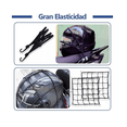 thumbnail image 4 of Redes Malla Moto Sujetar Casco Portabulto Cuerda Gancho 5pzs Lab.G Negro, 4 of 5
