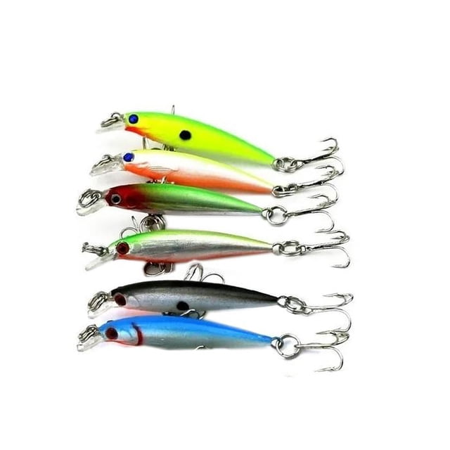 Trampa Peces FishyGreen 6Pzas 5.5cm Color al Azar Anzuelo Plástico ABS.