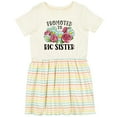 thumbnail image 3 of Inktastic Promoted to Big Sister with Flowers Girls Toddler Dress, 3 of 5