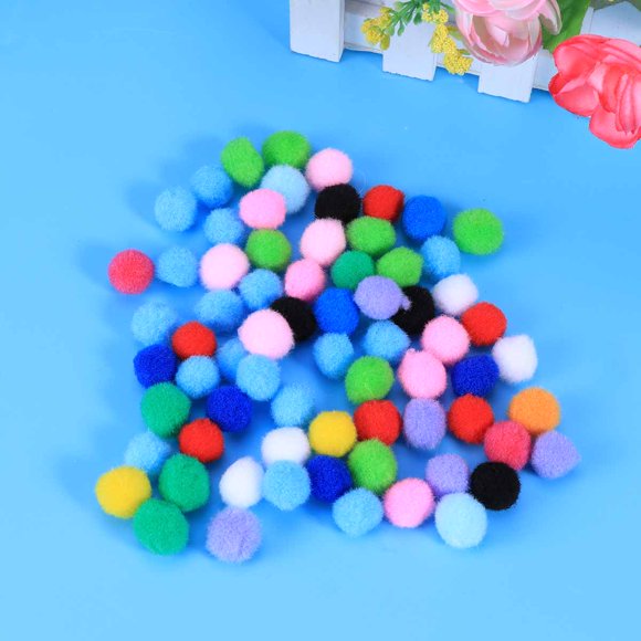 WRISTBIQUE 60Ud Pom Ball Flocking De Tela Para Manualidades Y Adornar Ropa Bolsos Con Color