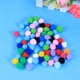 thumbnail image 5 of PTOOTP 60 pompones de peluche de 1,5 cm de colores para coser en ropa, pantalones y bolsos., 5 of 7