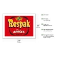 thumbnail image 2 of Fancy Apples - Respak Brand - Vintage Fruit Crate Label c.1950s - Fine Art Matte Paper Print (Unframed) 18x24in, 2 of 4
