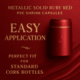 thumbnail image 4 of PVC Shrink Wraps - Metallic Ruby Red, 4 of 5