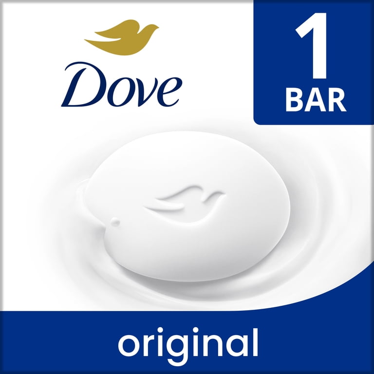 Dove Beauty Bar Soap For Soft, Smooth Skin, Original, With 1/4 Moisturizing Cream ,2.6 oz