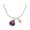 Golden, variant on Mini Hot Purple Ladybug - Imitation Pearl Bicone Crystal Necklace