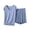 Light Blue, variant on qolati Lounge Sets for Women 2 Piece Summer Short Sleeve V Neck Tops and Shorts Sets Soft Pajama 2025 Plus Size Casual Wide Leg Comfy Sleepwear