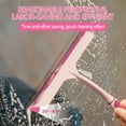 thumbnail image 5 of Blasgw Single Side Wipe Silicone Bathroom Cleaning Mirror Wall Scraper Glass Wiper Tool Pink, 5 of 7