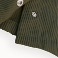 thumbnail image 2 of Rexolia Women’s Cropped Corduroy Button Down Jacket Long Sleeve Casual Fall Outerwear Green S, 2 of 2