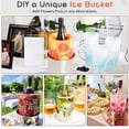 thumbnail image 3 of Molde para Cubos de Hielo, Enfriador Vino, Hielo Cócteles y Champán, Flores Frutas, Cualquier Decoración Manualidades., 3 of 5