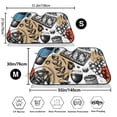 thumbnail image 3 of Uemuo French Food Pattern Accordion Car Windshield Sun Shade, Foldable Reflective Sun Visor for Car, Reflector Windshield Sunshade-Medium, 3 of 7