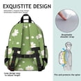 thumbnail image 5 of Green Daisy Flower Yellow Centers Pattern Backpack for School,Cute School Bag,Schoolbag with Adjustable Shoulder Straps & Padded Back,15.25"x11.5"x5.25", 5 of 5