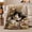 Cat On Quilt, variant on Elegant Tuxedo Cat Portrait, Mystical Pet Portrait Pattern, Warm Flannel Blanket for Living Room and Bedroom with Detailed Artwork, Cat Lovers autumn celebration Gift, Pet Lover Home Decor