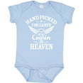thumbnail image 3 of Inktastic Handpicked for Earth by My Cousin in Heaven with Angel Wings Boys or Girls Baby Bodysuit, 3 of 5