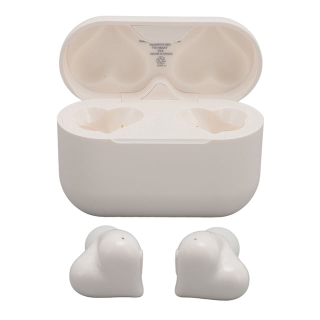 Auriculares inalámbricos en forma de corazón, auriculares intrauditivos con sonido estéreo hifi 5.3 con estuche de carga, elegantes auriculares para para para