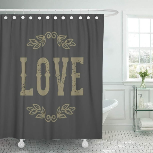 Cynlon Farmhouse Country Love Modern, Country Shower Curtains For The Bathroom
