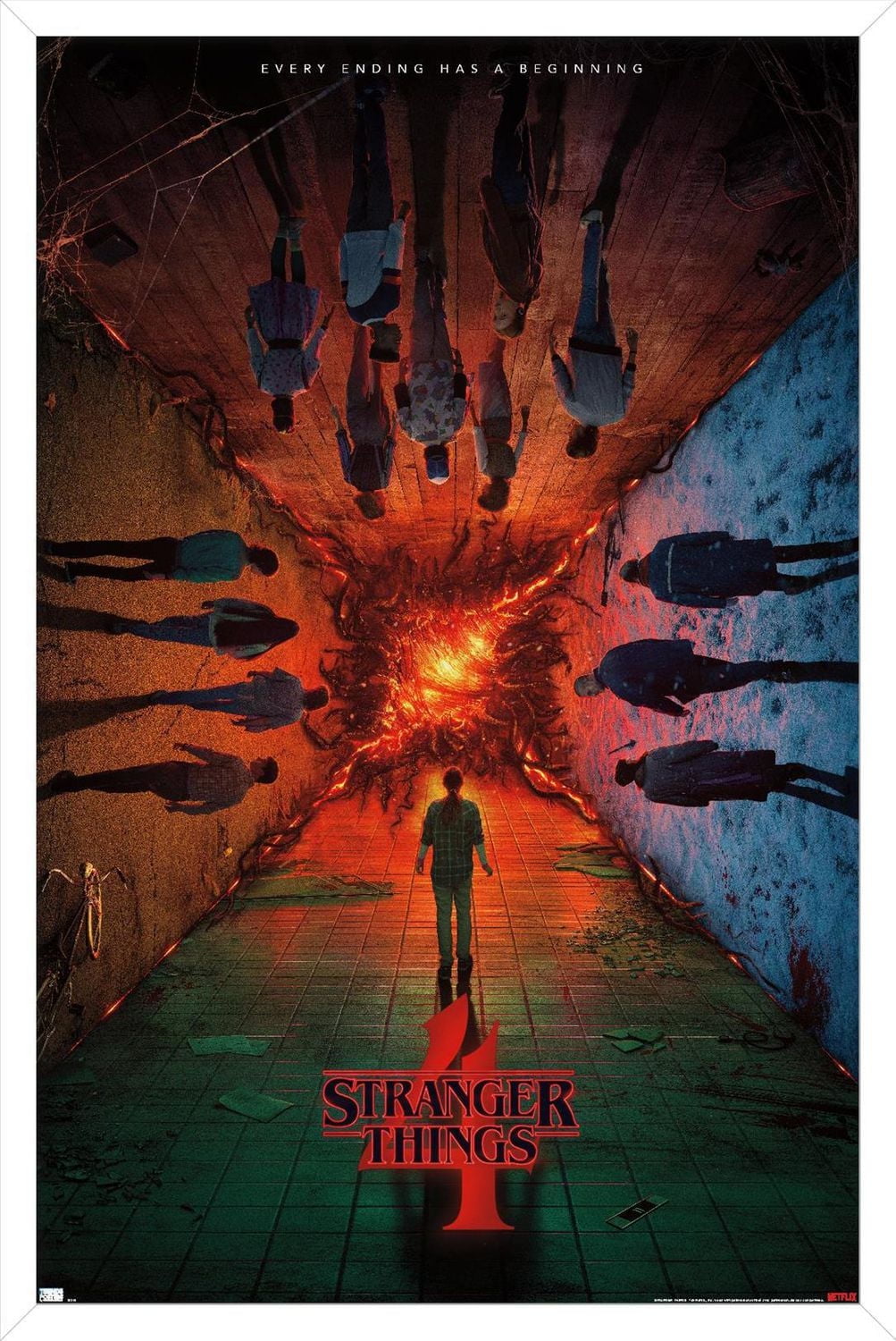 Netflix Stranger Things: Season 4 - Group Teaser One Sheet Wall Poster, 22.375" x 34"
