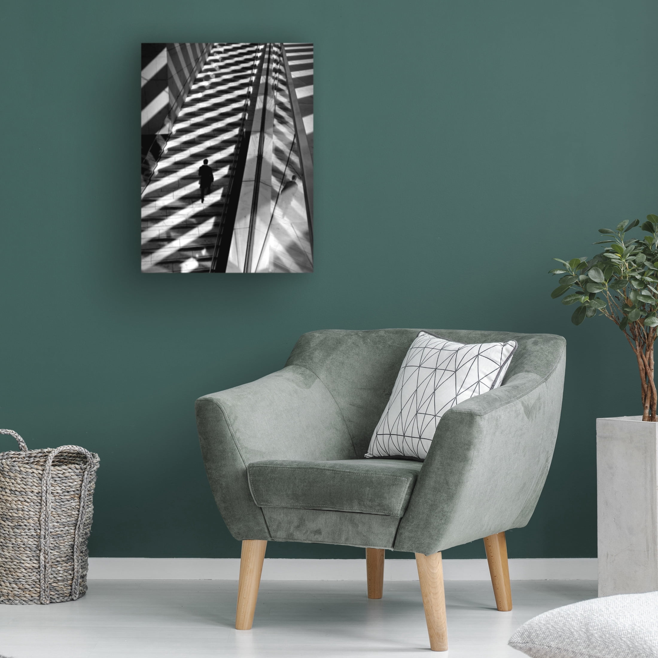 Trademark Fine Art Ezequiel59 Walking Light And Shadows Canvas Wall Art