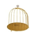 thumbnail image 4 of Cosmetics Iron Storage Rack Jewelry Bathroom Makeup Holder Dessert Display Stand gold 1 tier, 4 of 9