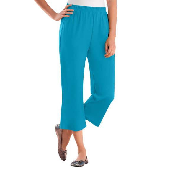 Woman Within Women's Plus Size 7-Day Knit Capri