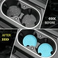 thumbnail image 4 of ZKAUTO Car Coasters for Cup Holders [4 Pack] - 2.75In Silicone Auto Mug Mats - Universal Non-Slip Recessed Car Interior Accessories - Sky Blue, 4 of 14