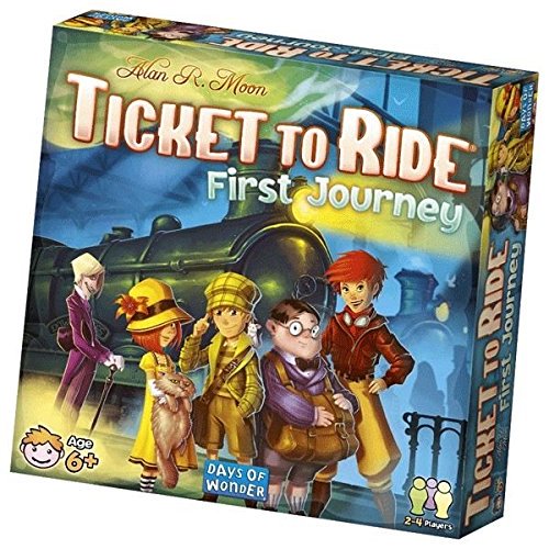 Ticket to Ride: First Journey - Introductory Strategy Board Game (English Version) by Days of Wonder, Ages 6+