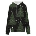 thumbnail image 6 of Lorytime Oversized Hoodies for Women Christmas Tree Sweatshirt Long Sleeve Pullover Drop Shoulder Loose Tops for Holiday, 6 of 7