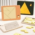 thumbnail image 7 of Wooden Geometric Puzzles Challenge Brain Teaser Decompression Jigsaw Hot T3, 7 of 7