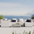 thumbnail image 1 of Modway Saybrook Canapé Sectionnel de Patio Extérieur 6 Pcs en Tissu Rembourré, Blanc, 1 of 6