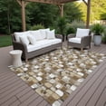 thumbnail image 3 of Addison Rugs Chantille Indoor/Outdoor Transitional Geometric Chocolate Machine Washable Rectangle Rug, 10' x 14', 3 of 10