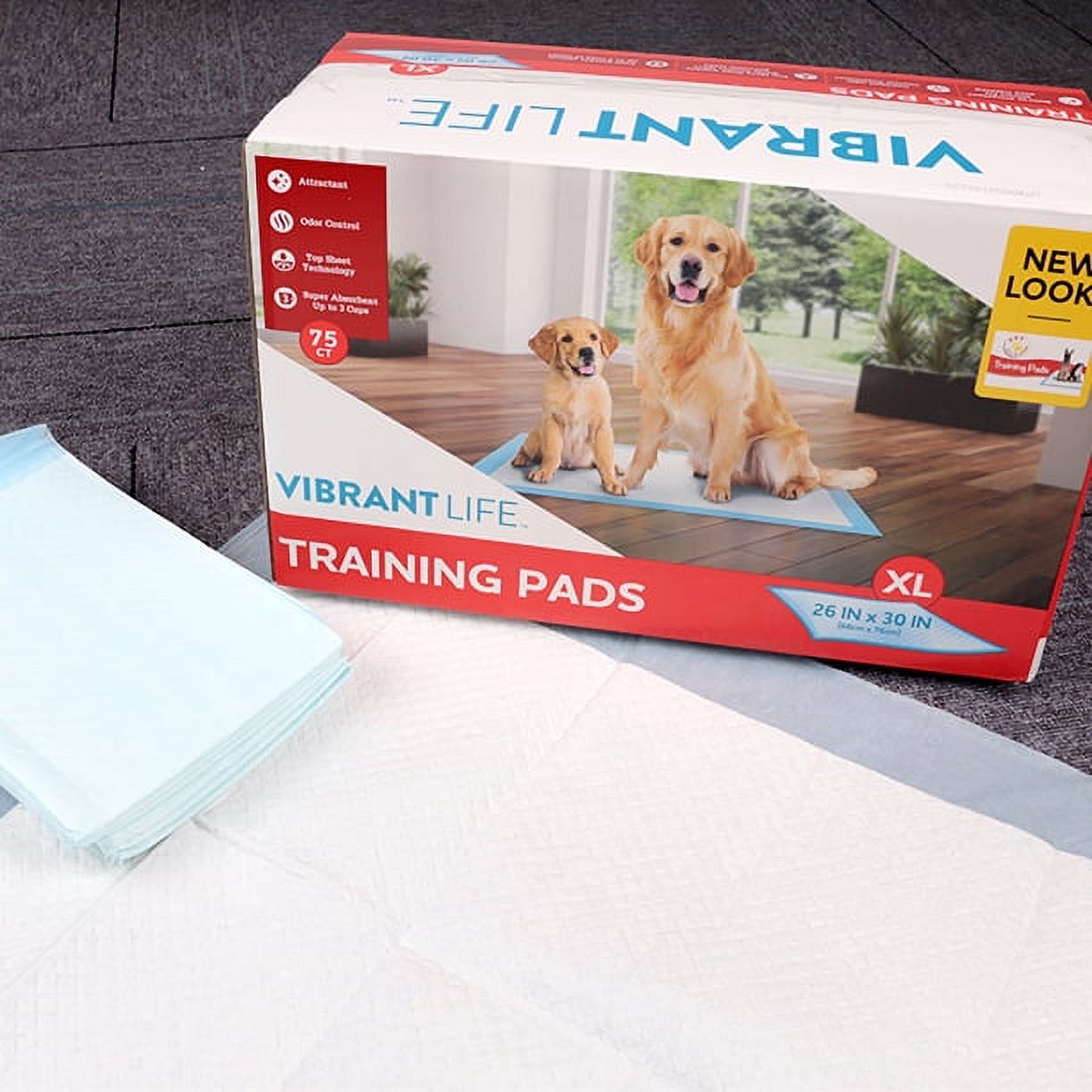 Vibrant Life XL Training Pads, 75 Count photo 6