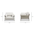 thumbnail image 6 of Jasper 39.5" Upholstered Patio Deep Seating Armchair Wheat Beige, 6 of 7